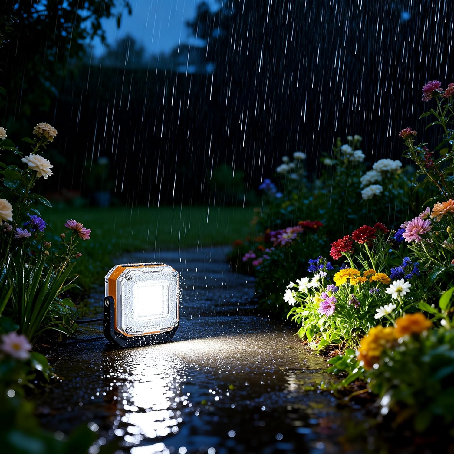 2000LM Rechargeable Work Light, Double-Sided 8 Mode LED Camping Lantern with Magnet & Tripod, Portable Emergency Light for Power Outage, Hiking, Fishing, Home, Car Repair, Survival Kit