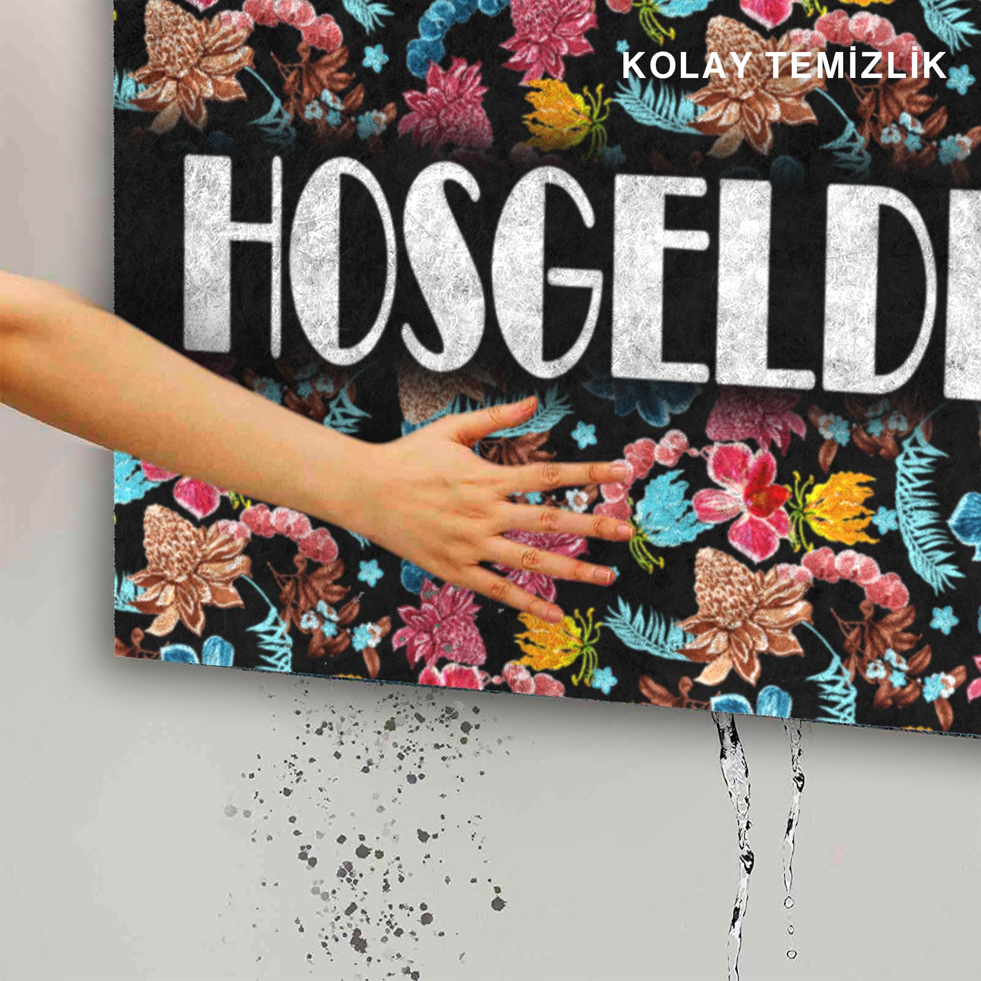 MONNHEIN Kapı Önü Paspası - Modern ve Şık Kapı Paspası | Ev, Ofis ve Dış Mekân Kullanımı İçin (Bahara Özel)