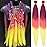 Ombre Purple Hot Pink Yellow Pre Stretched Braiding Hair 30 Inch 2 Packs Professional Yaki Texture Festival Braids Box Crochet Twist Hair Extensions