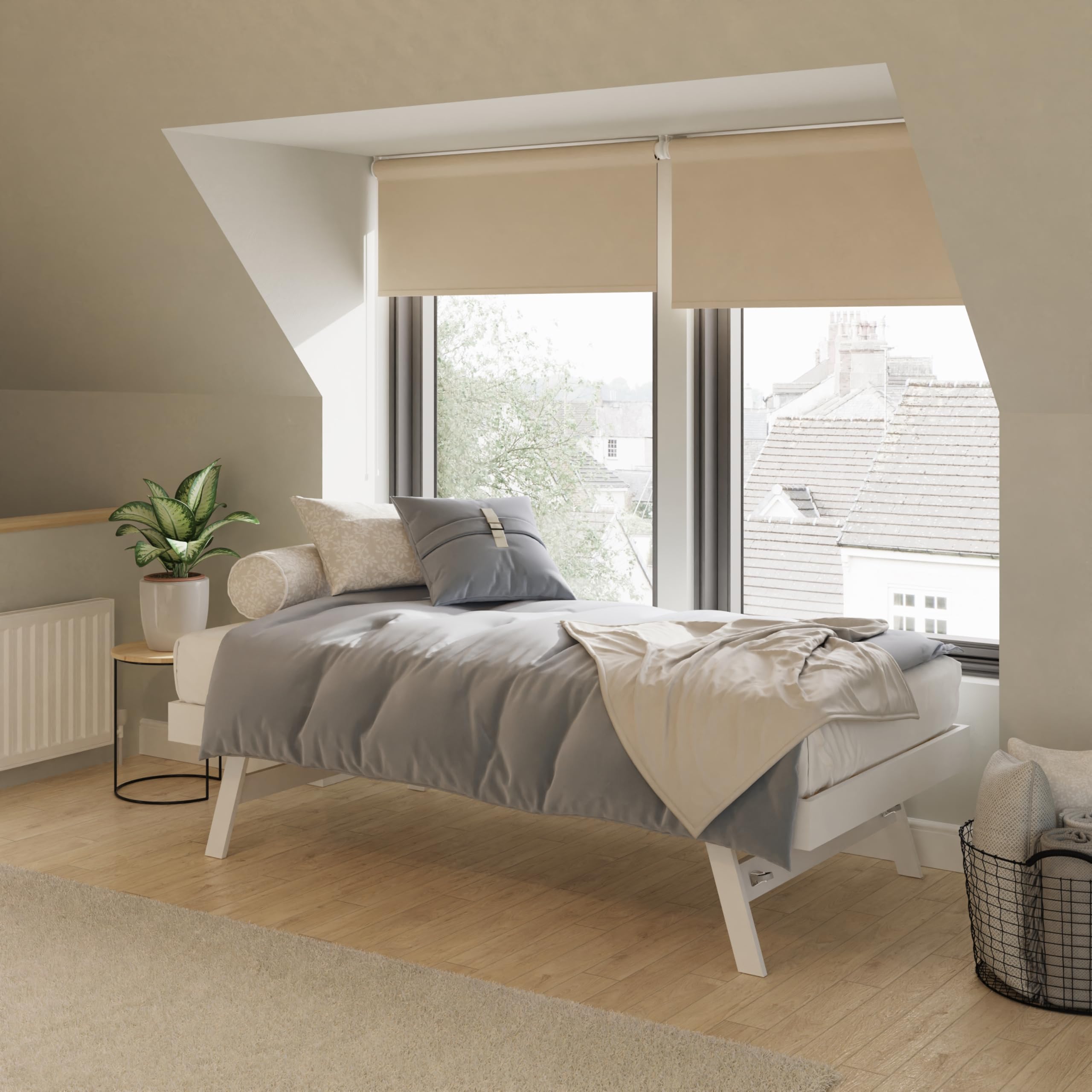 Gfw Madrid Wooden Trundle Bed Single White from B&Q