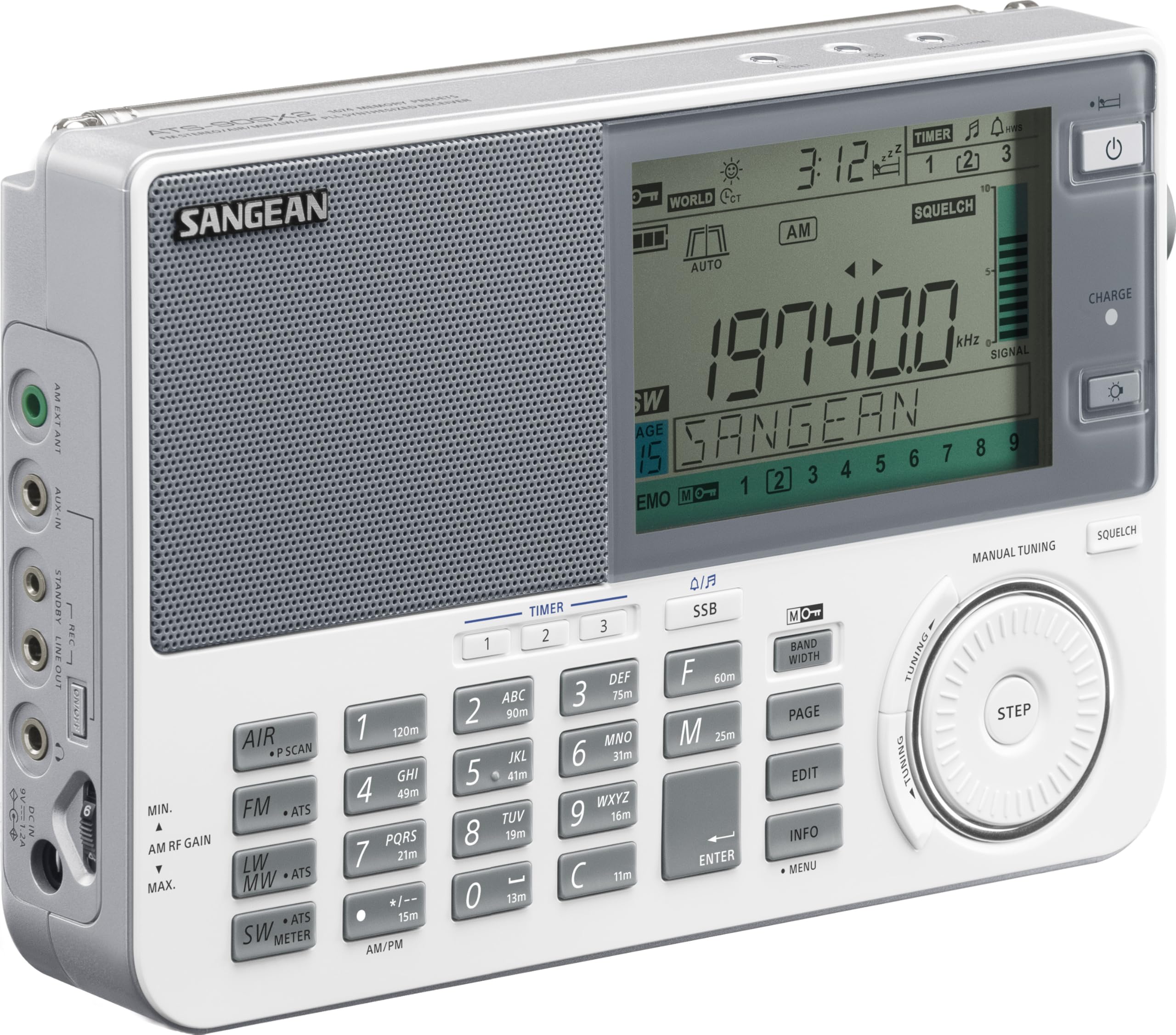 Sangean Récepteur Mondial ATS-909 X2 Blanc 1109-00033-WS