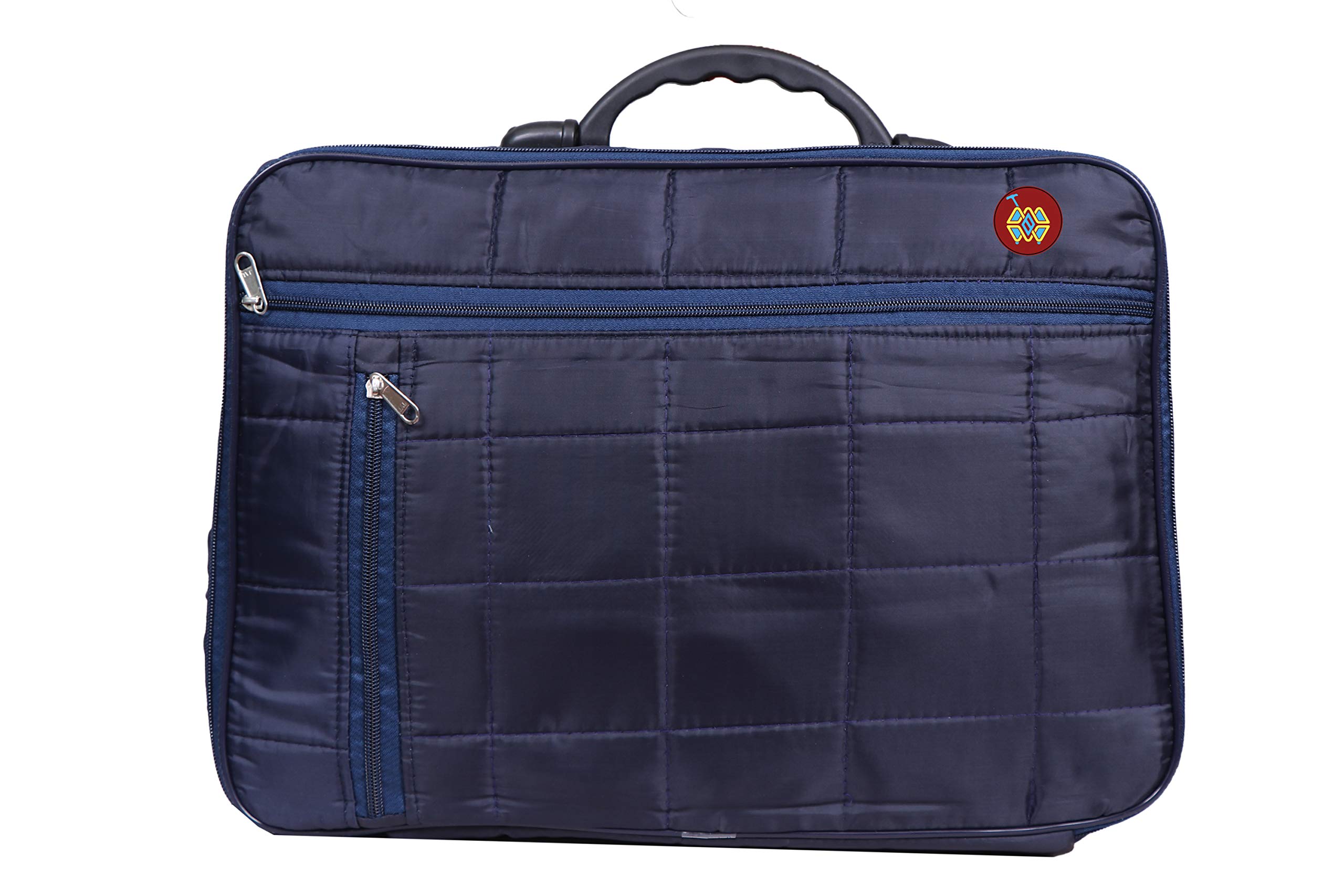 mbw Synthetic Portable Foldable Luggage Traveling Suitcase 17.5 liters with Cover || 42 x30x 14 cm || (Blue, Pack of 1)-picture-33