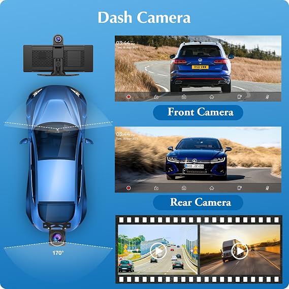 Carpuride W903 9.3 Wireless Carplay & Android Auto with Dash Cam