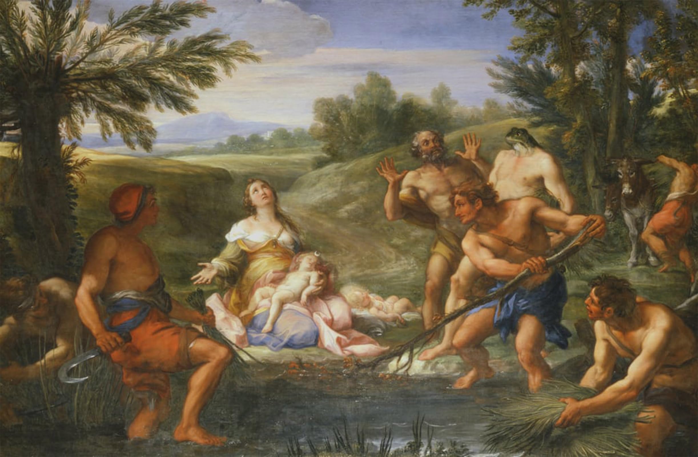 ARTXLXXBN Famous Prints Artwork Pictures Poster Painting Art Vintage Oil Painting by Giuseppe Bartolomeo Chiari Artwork Landscape Pictures for Home Decor 60x90cm