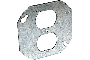 4-Inch Flat Single Duplex Octagon Box Cover by RACO