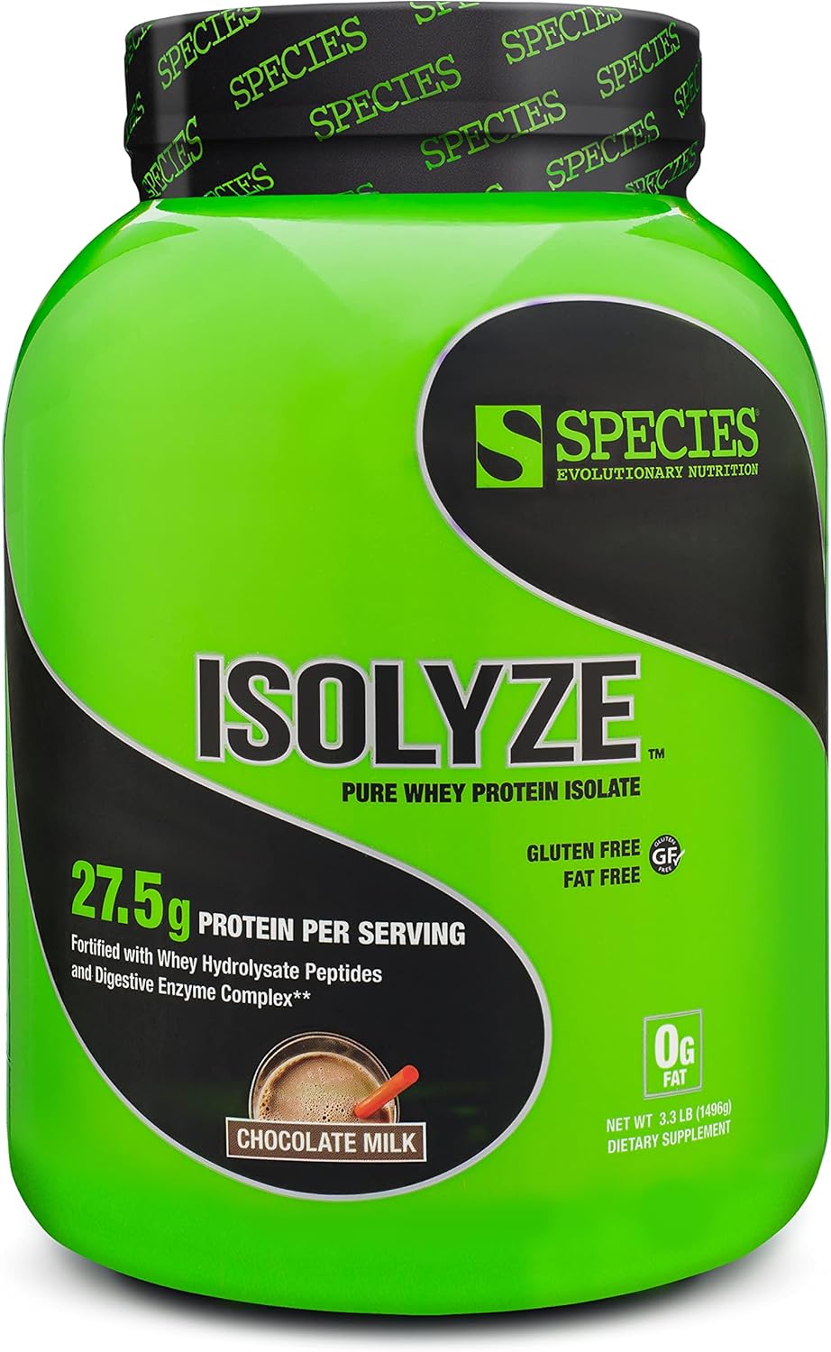 Species Nutrition Isolyze Whey Protein Powder, 100 Whey Isolate Protein, Whey