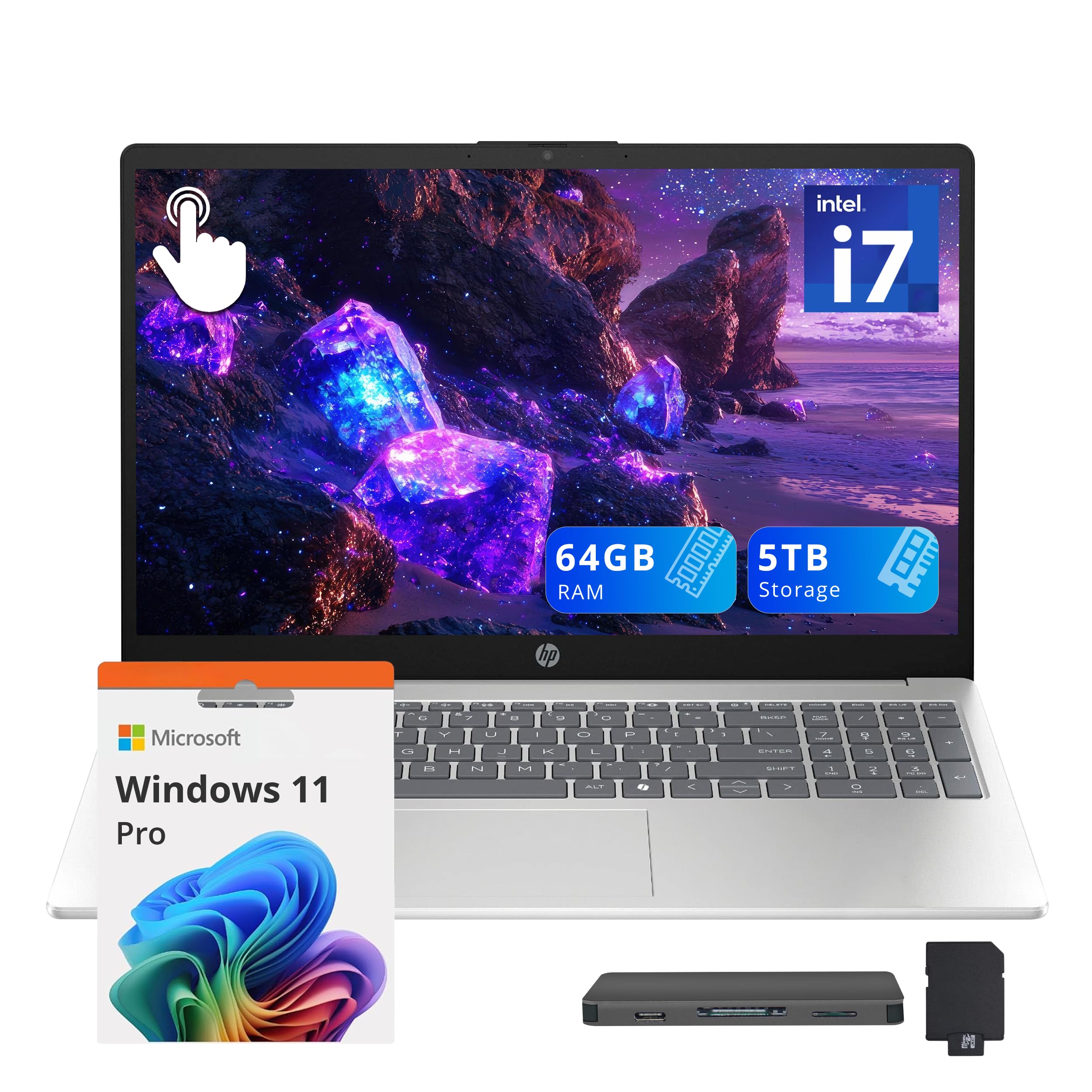 HP 15.6 FHD Touchscreen i7 64GB