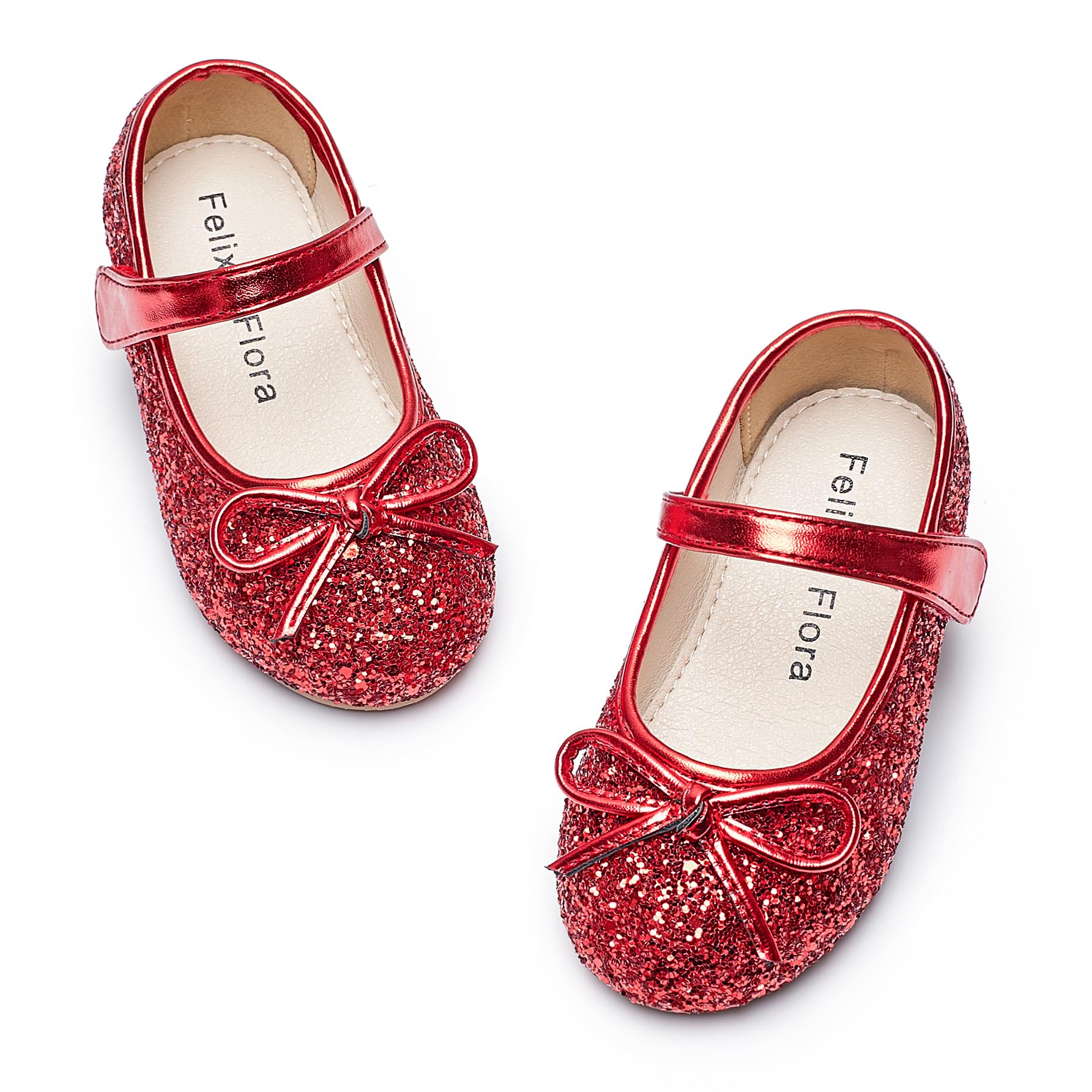 Felix & Flora Toddler Flower Girl Dress Shoes - Girl Ballet Flats Party School Shoes Wedding