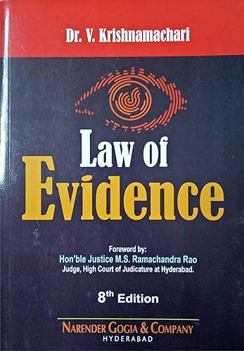 LAW OF EVIDENCE as amended by The Criminal Law (Amendment) Act, 2018 (A Famous Text Book)