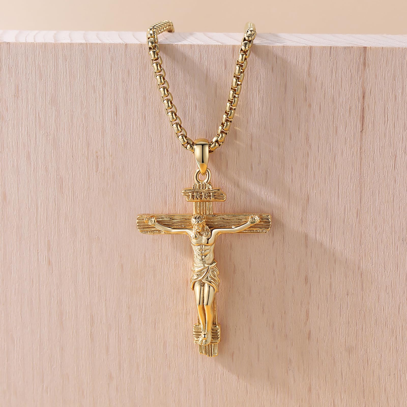 Heiliger Halskette| Heiliger Amulett Schmuck für Herren mit Edelstahlkette