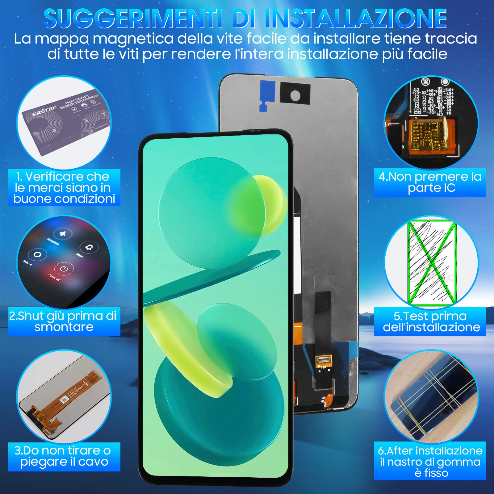 Écran De Remplacement COMPLET Pour Xiaomi Redmi Note 10 5G - LCD + Vitre Tactile - Neuf