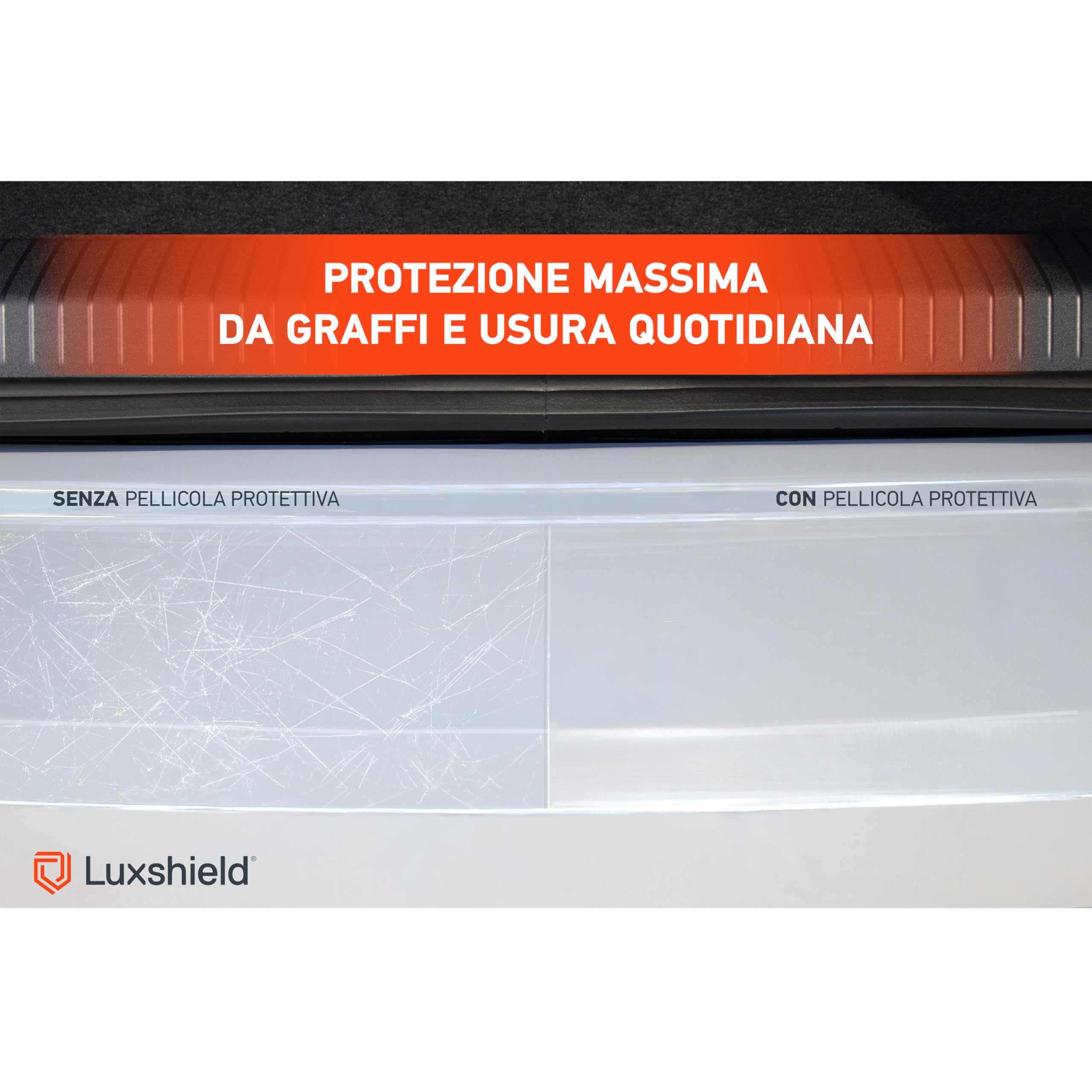Luxshield Pellicola Protettiva per Bordo di Carico VW Tiguan 2 II AD1 2016-2024 Antigraffio Trasparente