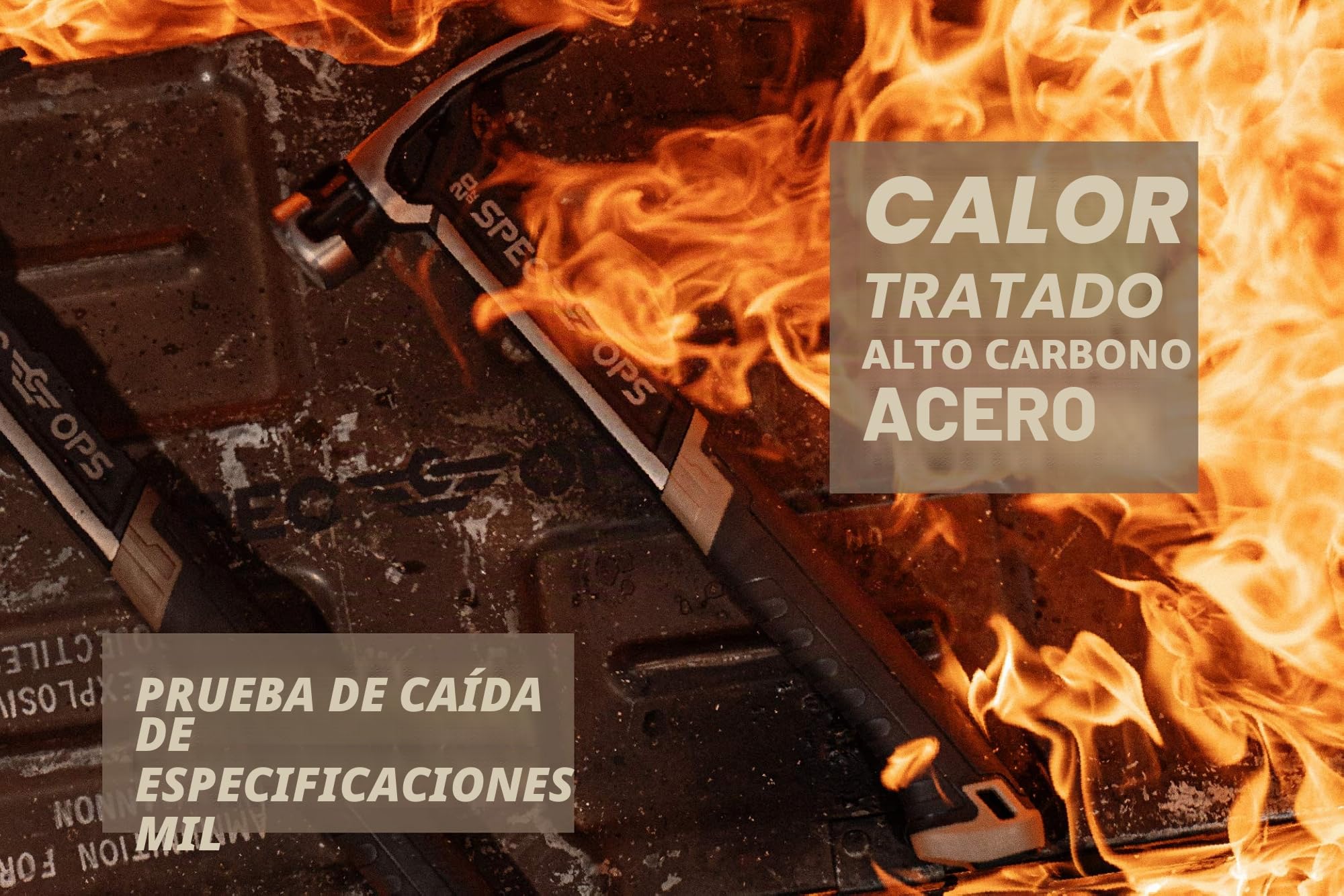 Spec Ops - SPEC-M20SF-S Tools martillo de clavo, 20 onzas, garra rasgada, cara lisa, cara de mazo suave, agarre absorbente de golpes, 3% donado a veteranos negro/marrón