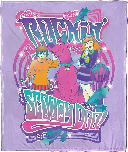 Northwest Scooby Doo - Manta de seda táctil, 50 x 60 pulgadas, Rockin