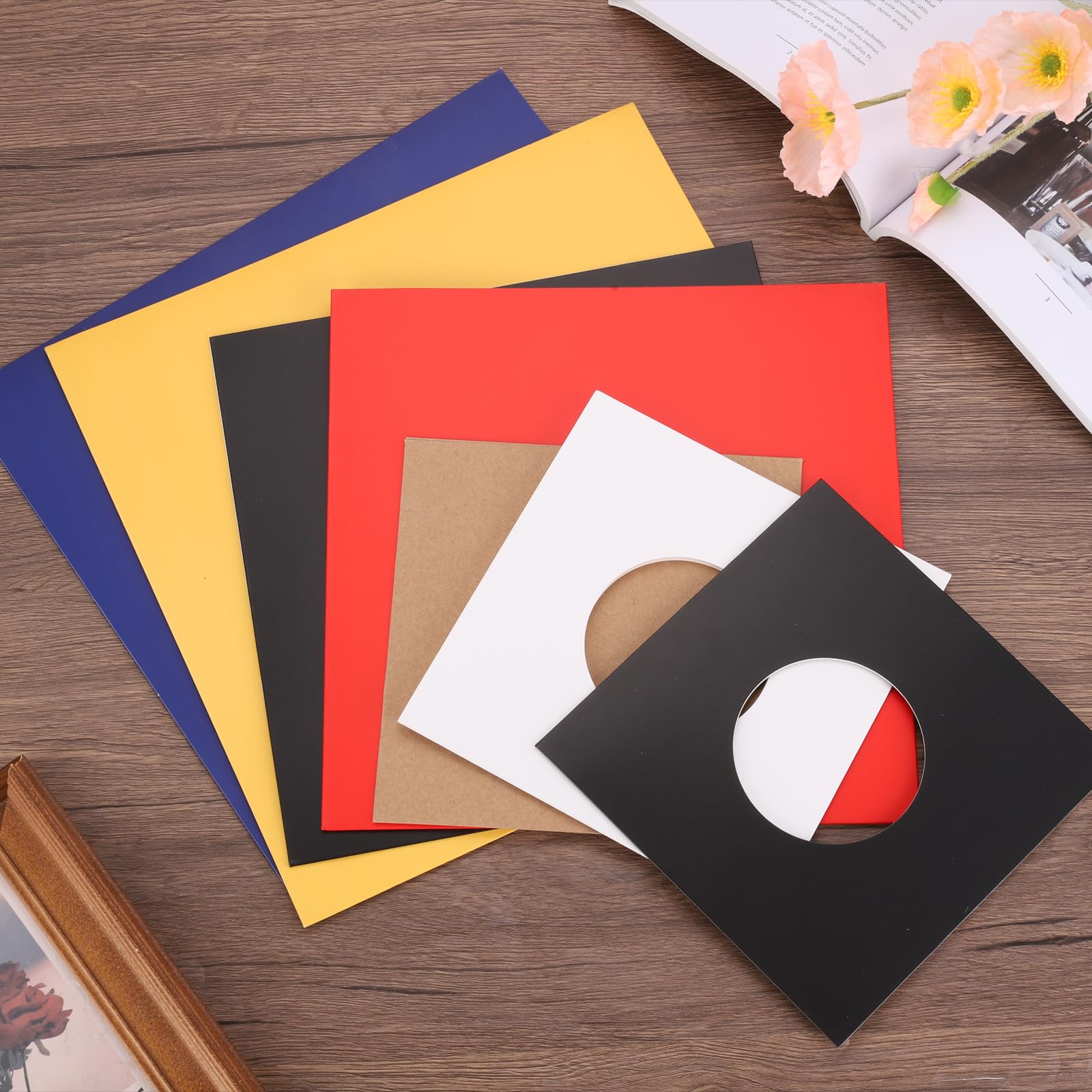 Buste Per Vinili 33 Giri - 25 Custodie Protettive Senza Foro Centrale - Carta Senza Acidi Per Dischi LP - Foto 4