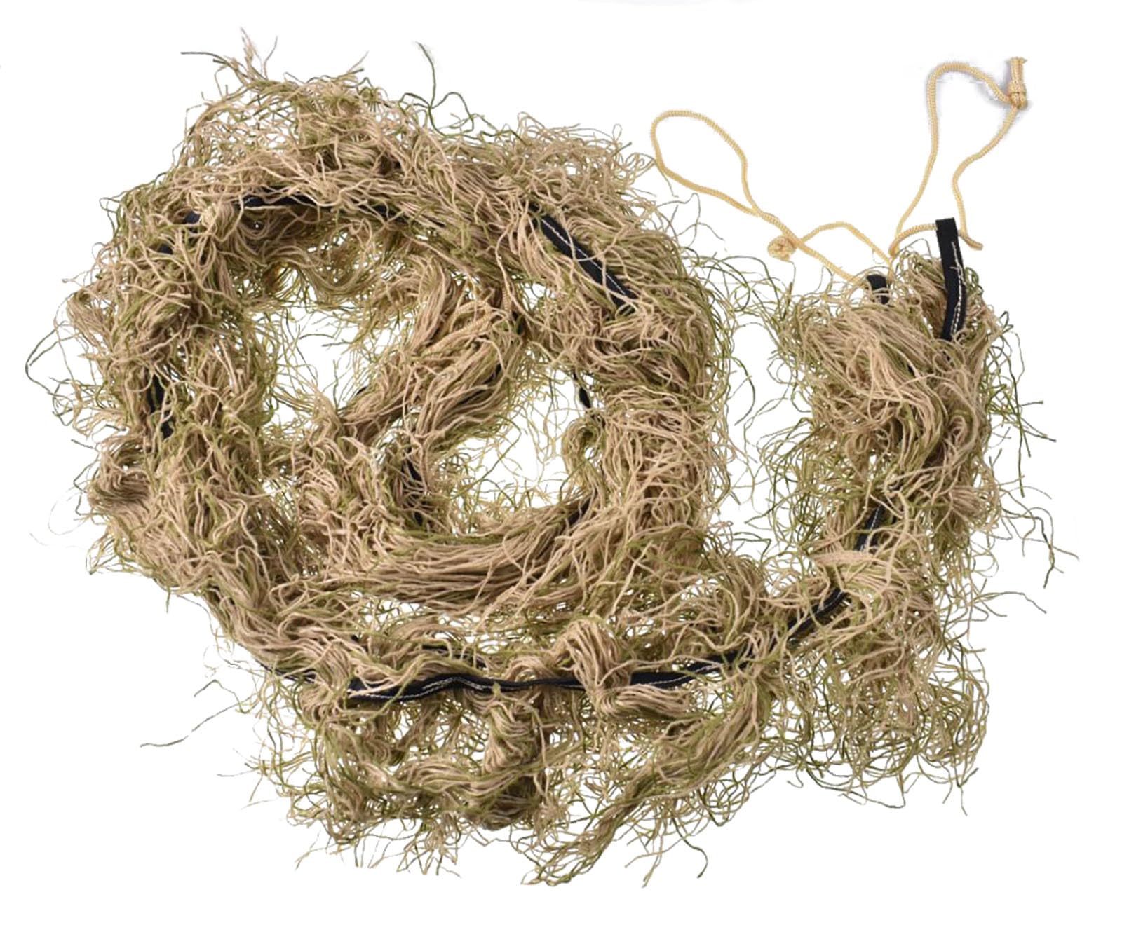 Ghillie Rifle Wrap Cover, Elastic Strap for Hunting 2PC (Dry Grass 2PC)