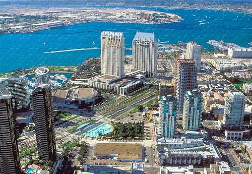 San Diego - Rompecabezas de 1000 piezas, 29.5 x 19.6 pulgadas, material de madera, juguetes de entretenimiento