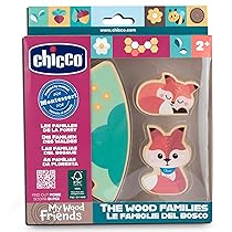 Chicco, Personaggi Collezionabili Legno, Gioco Montessori, 2 Volpi, 1 Pezzo di Puzzle, Scopri L’Universo My Wood Friends, Crea Storie, Gioco Bambina e Bambino 2+ Anni, Idea Regalo