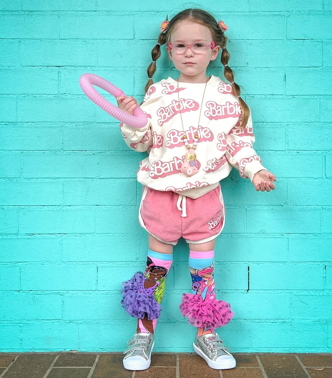 SAMVARDHAN Frock Girl Knee-High Socks 3D Design Printed with Cute Colorful Socks for kids School Girl, Soft,Super Comfortable - Age of 3 to 12 Years - Image 7 thumbnail