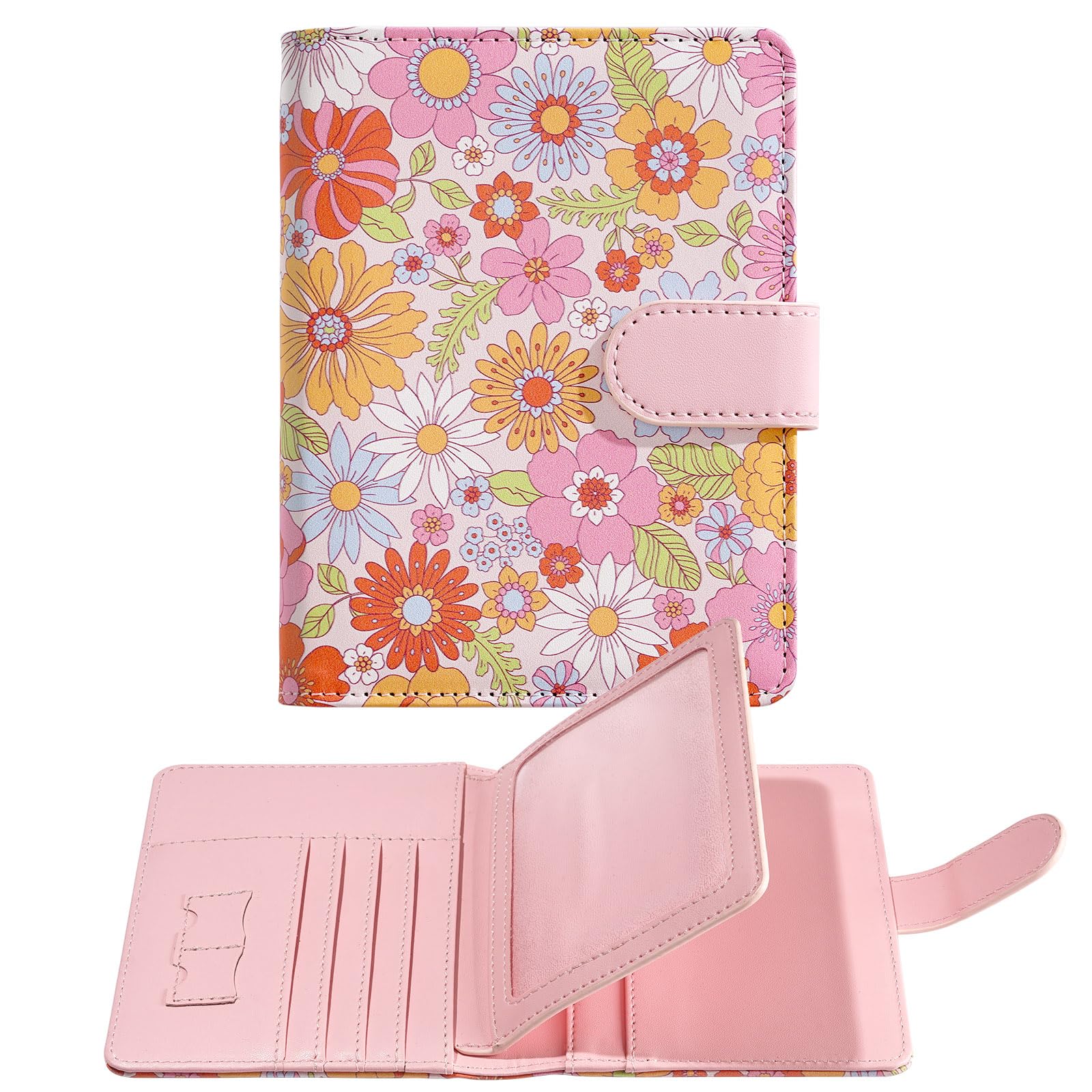 esseroo passport holder, passport cover, vaccine card holder, waterproof leather travel wallet with rfid blocking for men/women