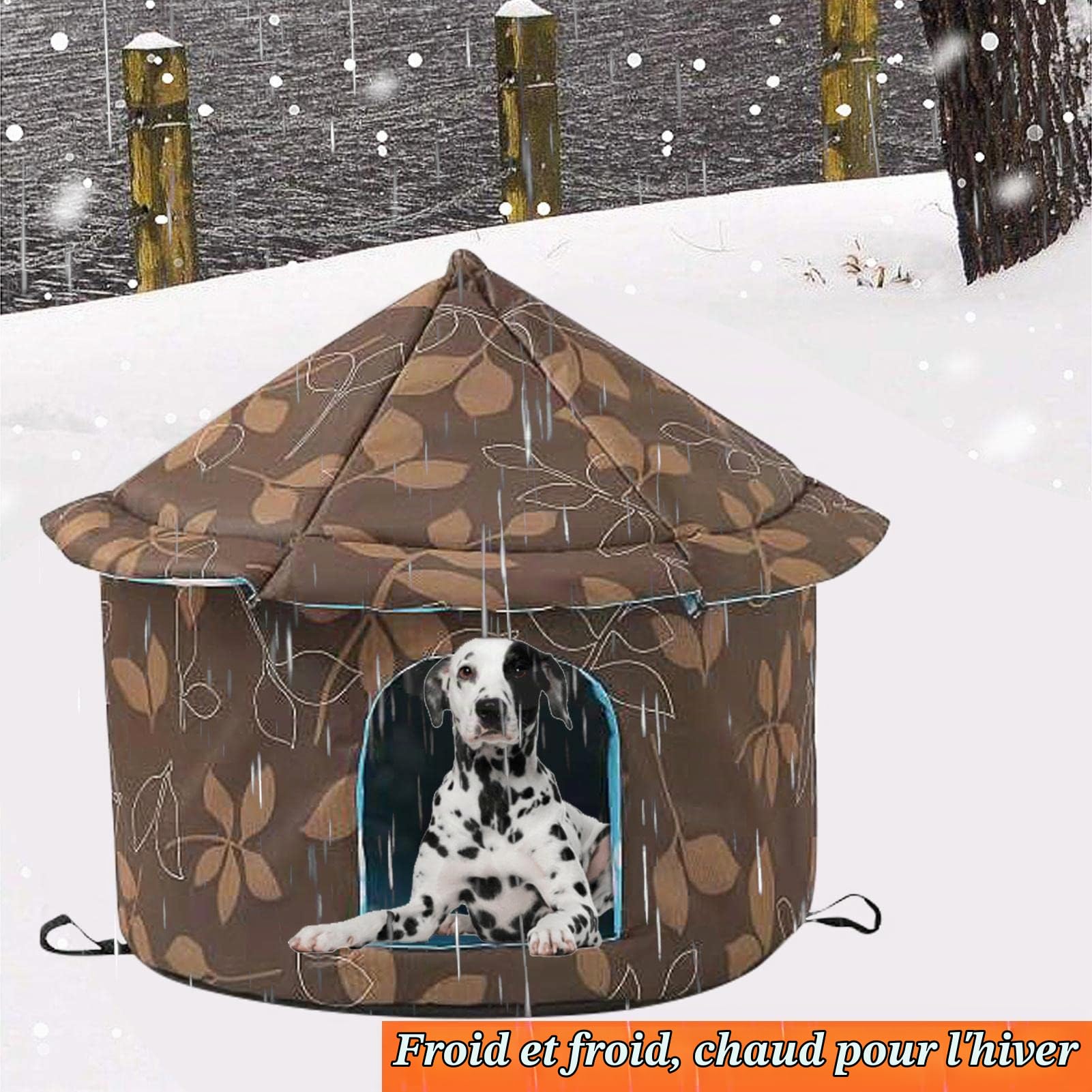 Niche pour Chat Exterieur Isolée Hiver - Chenil Chien | Chauffante Isolée Grotte Abri Petit Etanche Chats et Chiens Errants