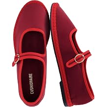 CUSHIONAIRE Missy Mary Jane Ballet Flats for Women, Breathable Lightweight Womens Flats with Adjustable Buckle and Cushioned Memory Foam