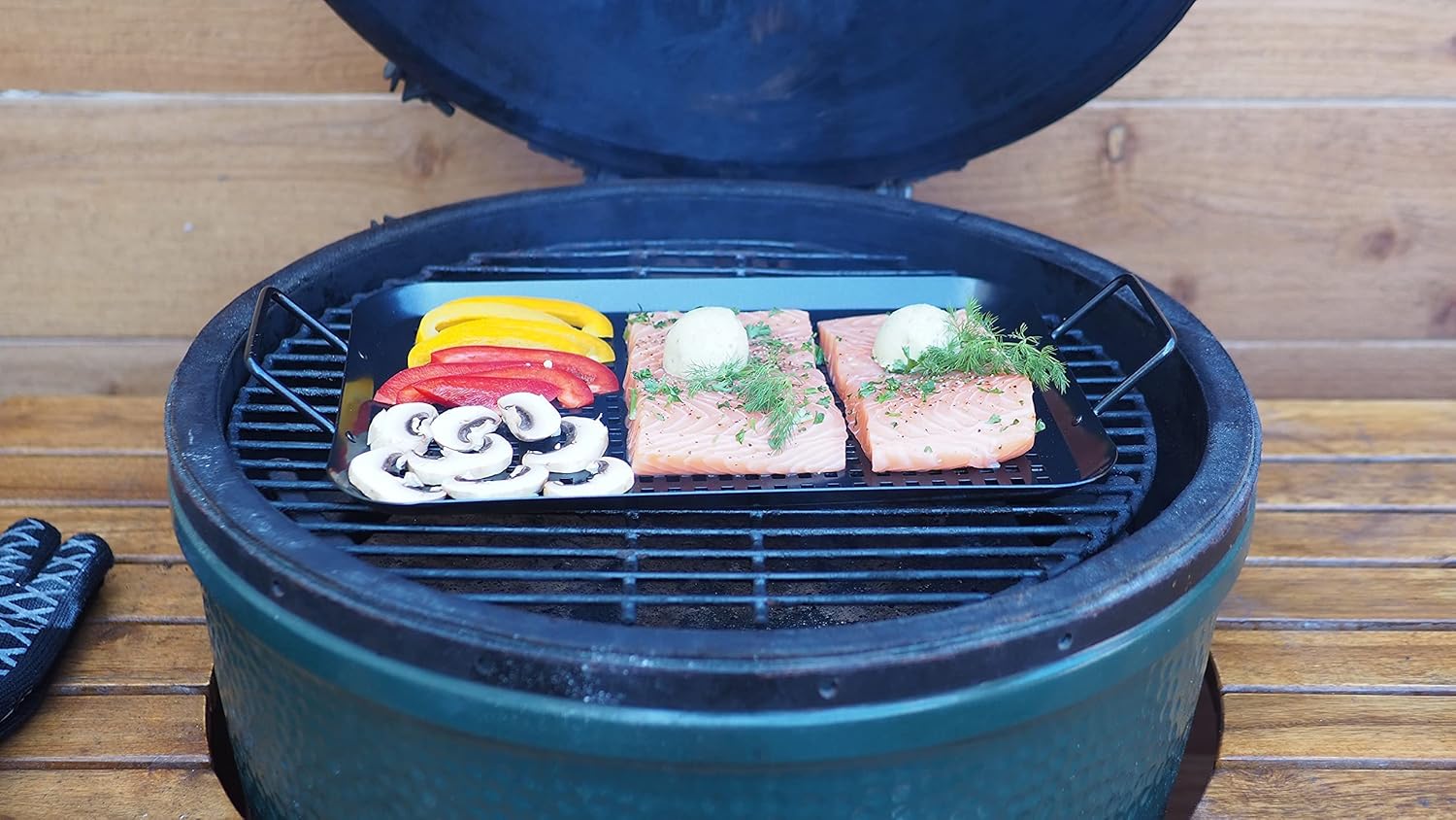 PitMaster King Grill Topper BBQ Grilling Matte Black Pan/Tray 5-Pcs Value Pack : Patio, Lawn & Garden