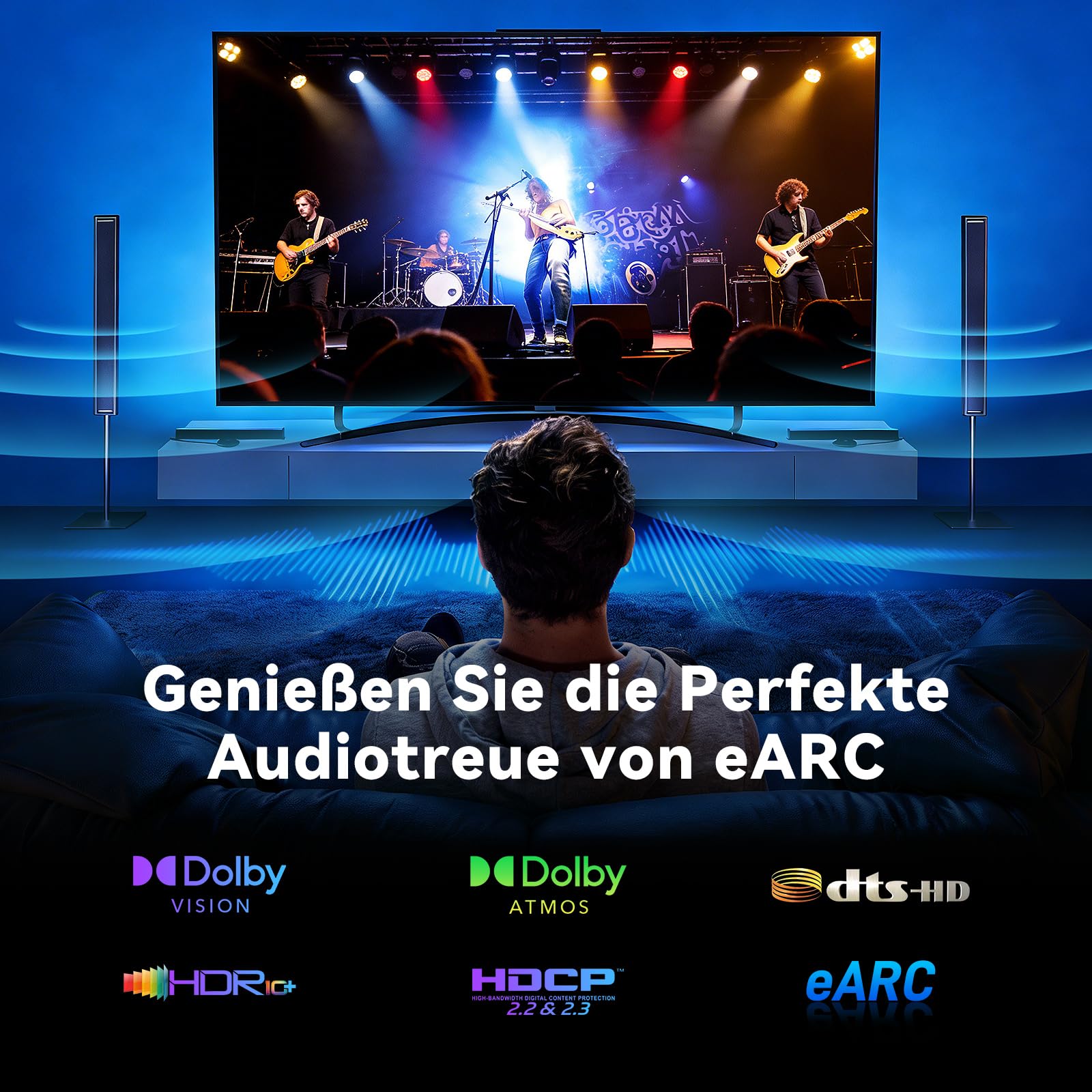FIBBR HDMI 2.1 Glasfaserkabel 10M, 8K HDMI 2.1 Glasfaser Kabel, 48Gbps High Speed AOC HDMI Kabel Unterstützt 8K@60Hz, 4K@120Hz/144Hz, eARC, HDCP 2.2&2.3 für Heimkino, HD-TV, Projektor