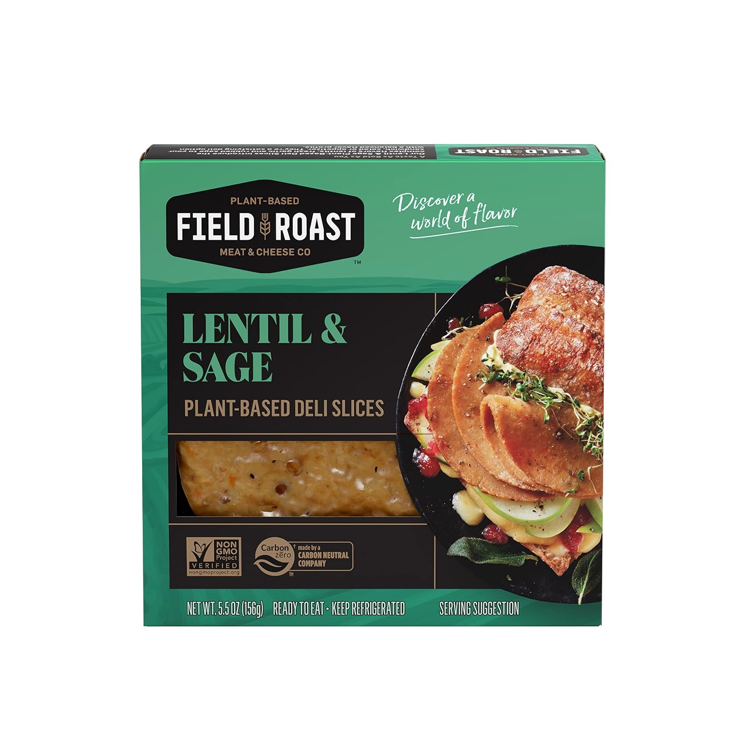 Field Roast Plant Based Deli Slices Lentil Sage, 5.5 Oz