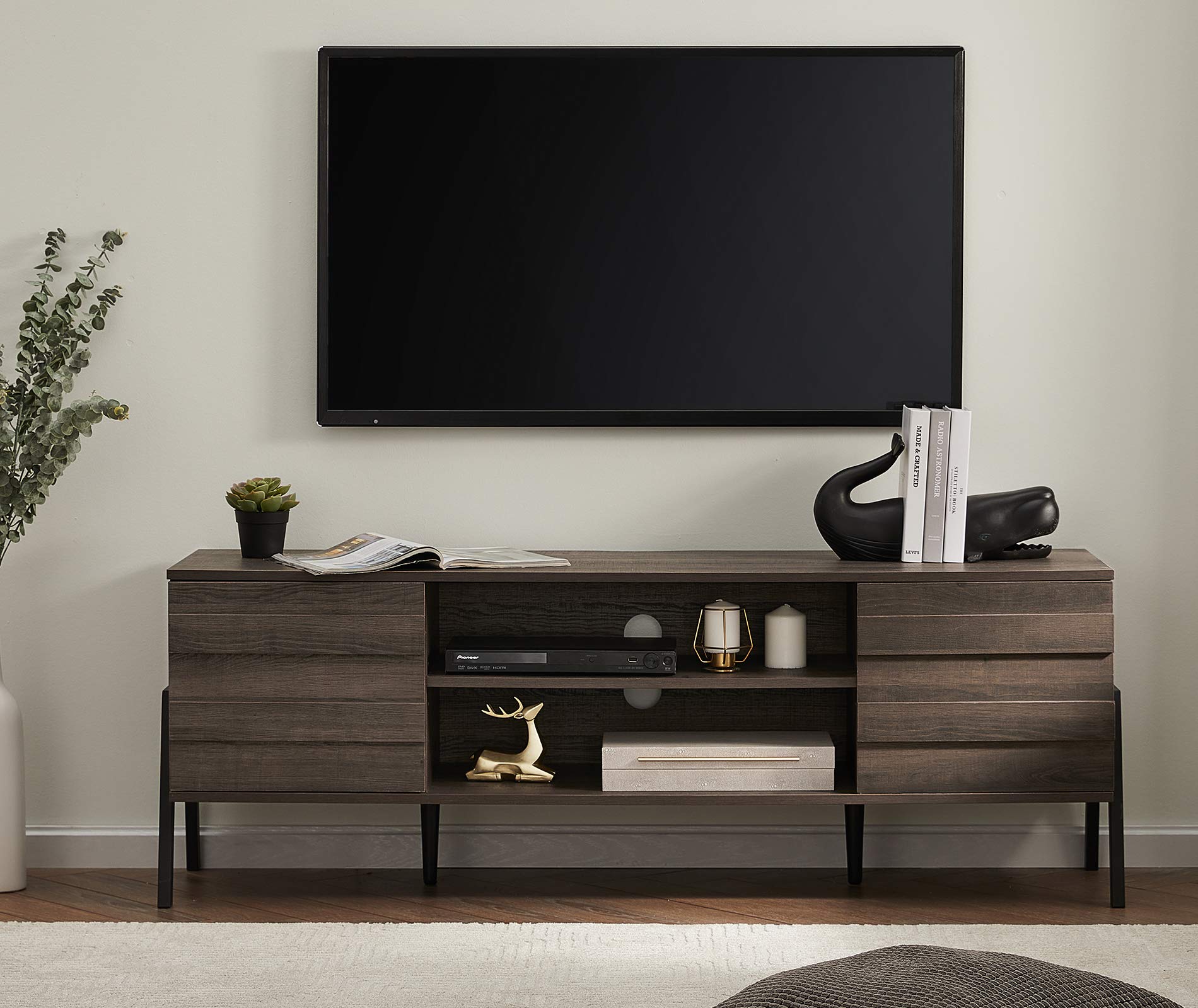 Buy FITUEYES MidCentury Modern TV Stand 60 inch, Retro TV Console