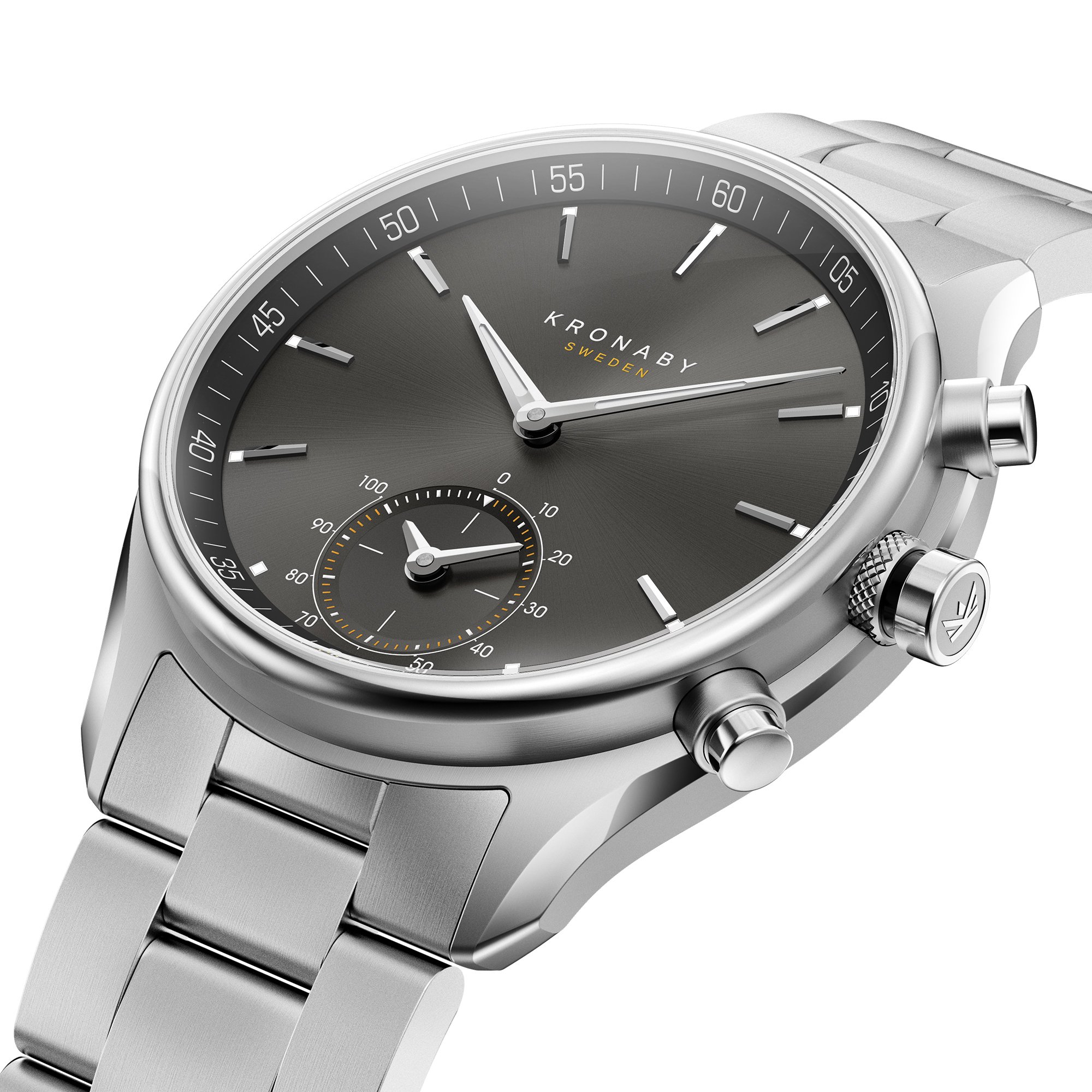 Kronaby Montre Connectée Homme Hybride en Acier Inoxydable 316l