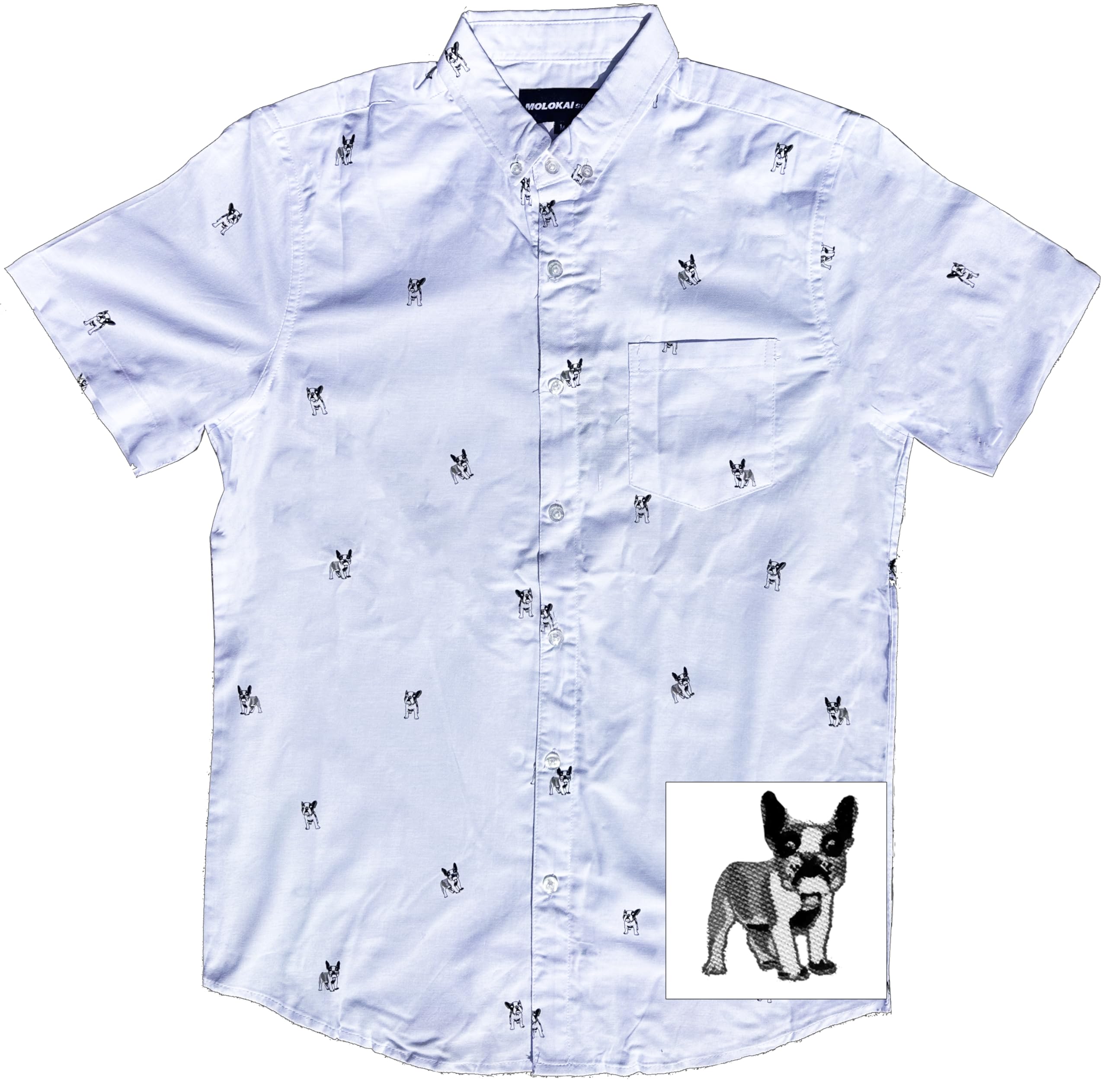 Molokai Fun Novelty Shirts (French Bulldogs, Large)