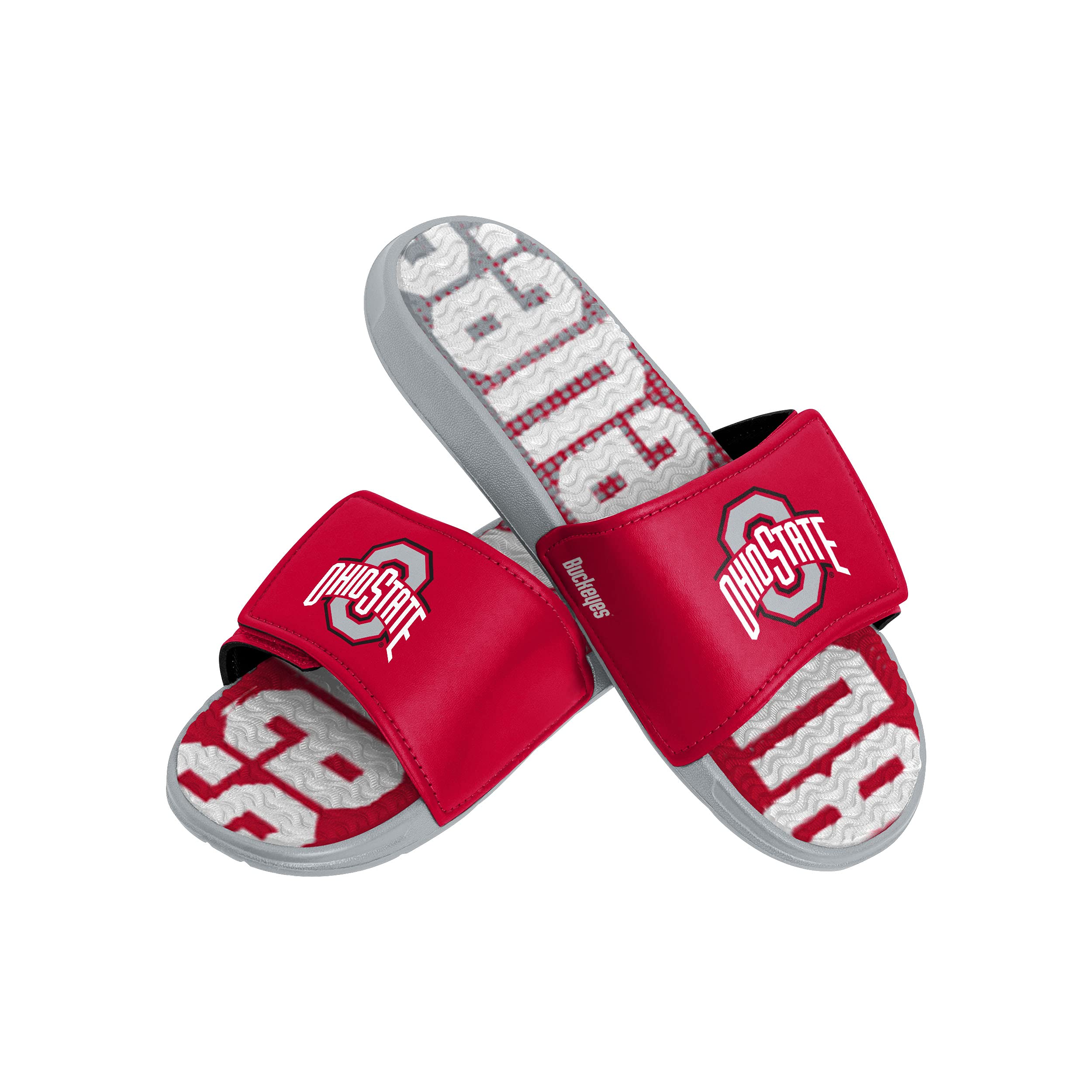 FOCO Ohio State Buckeyes NCAA Mens Gradient Wordmark Gel Slide - S