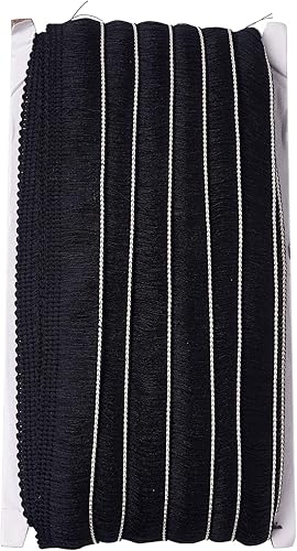 Miniatura 84 de KISSITTY Cinta de encaje de fibra de poliéster de 27 yardas para coser vestidos, ropa, manualidades, decoración del hogar, color marrón coco