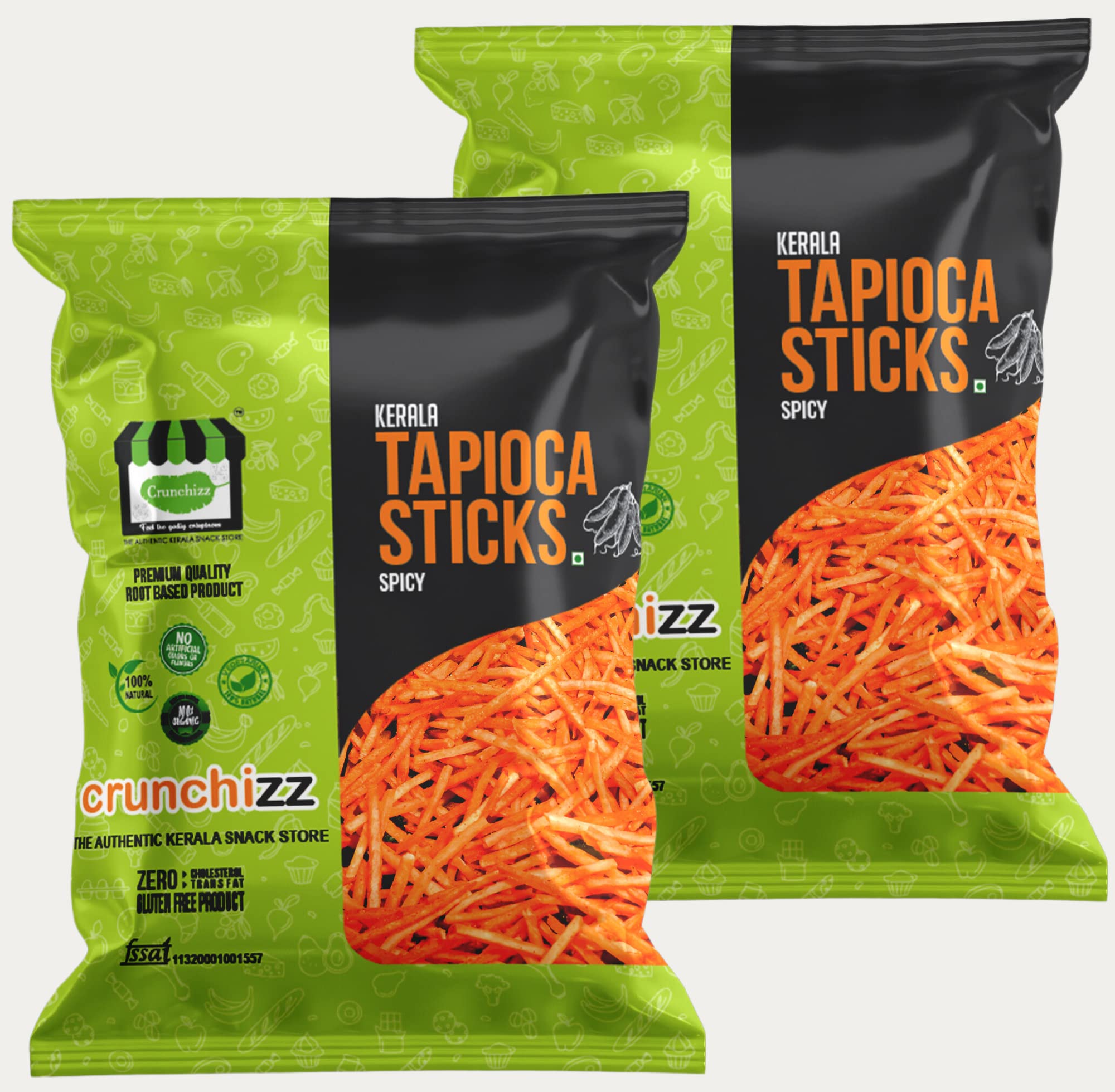 CRUNCHIZZ - KERALA TAPIOCA STICKS SPICY - PACK OF TWO (300) (B0C4FQV69T) Amazon Price History, Amazon Price Tracker