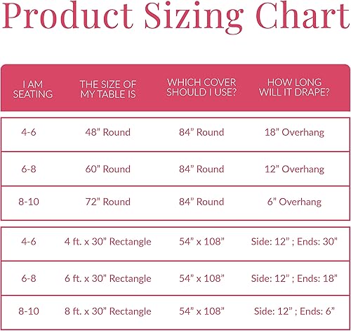 Miniatura 7 de Prestee Mantel redondo de plástico de 24 pulgadas, mantel de plástico de 84 pulgadas, manteles desechables, mantel blanco, mantel de plástico,