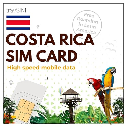 travSIM Costa Rica SIM Card | 10GB Mobile Data at