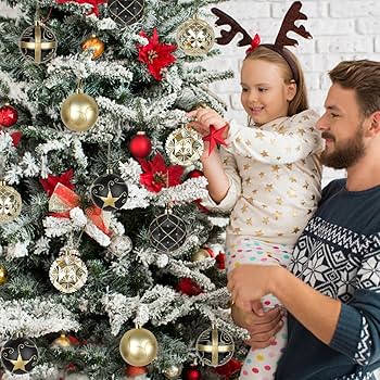Amazon.co.jp: FINGOOO クリスマス ボール オーナメント ツリー