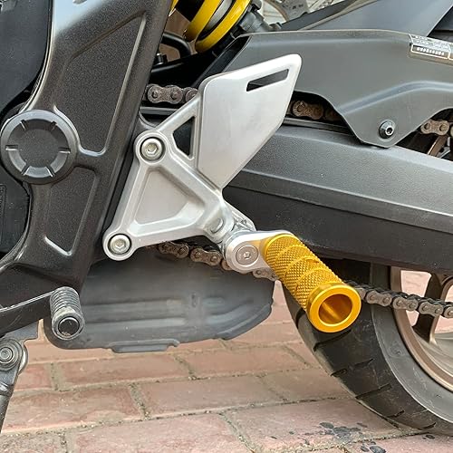 Miniatura 6 de Clavija de pie delantera ajustable (compatible con SUZUKI GixxerGSX250RV-STROM250) (azul)