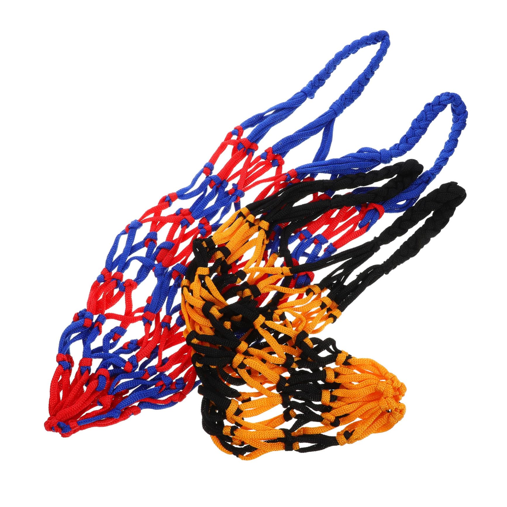 VANZACK 2pcs Sports Ball Net Bag Basketball Storage Mesh Bag for Shoulder Strap Portable Durable Nylon Material for Gym Home Beach