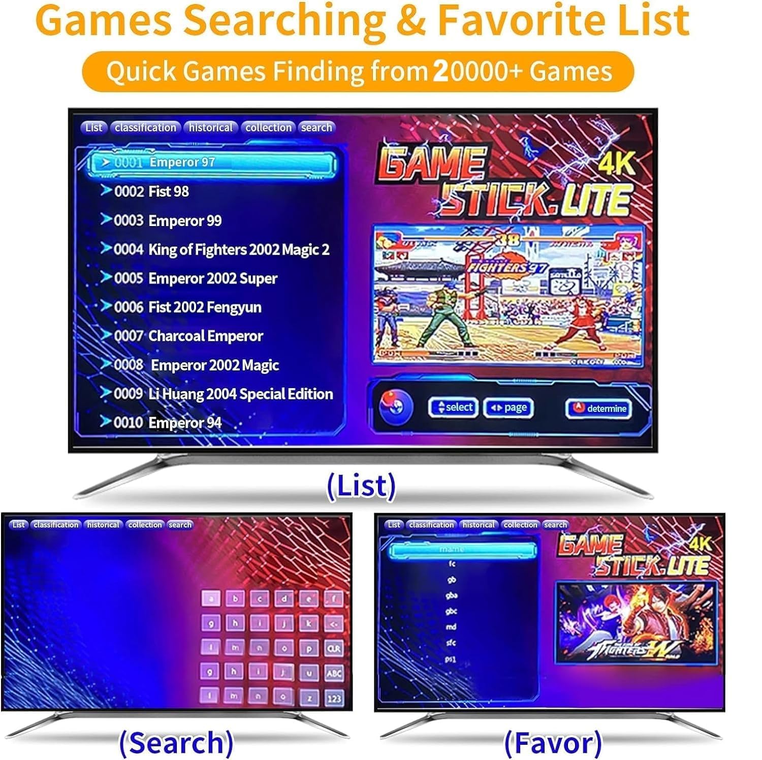 2025 Wireless Video Games for Tv Gaming Plug & Play Video Game 4K HD Game Stick, Wireless TV Game with Games Built-in 21,000+ Games & 64Gb, 9 Emulators TV Gaming Console for Kids 5 Years to 17 Years 2