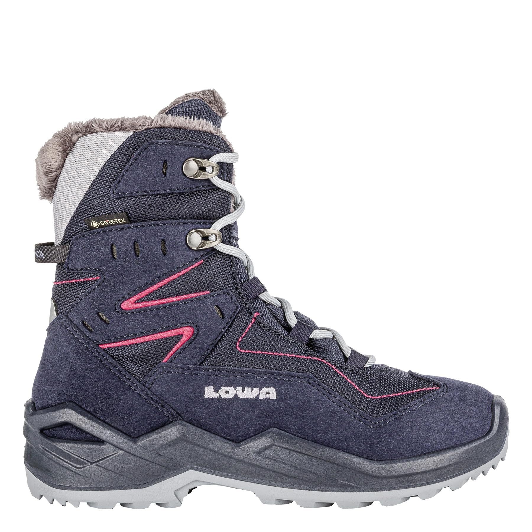 LOWA LINO GTX High Boots, Navy Fuchsia, 6