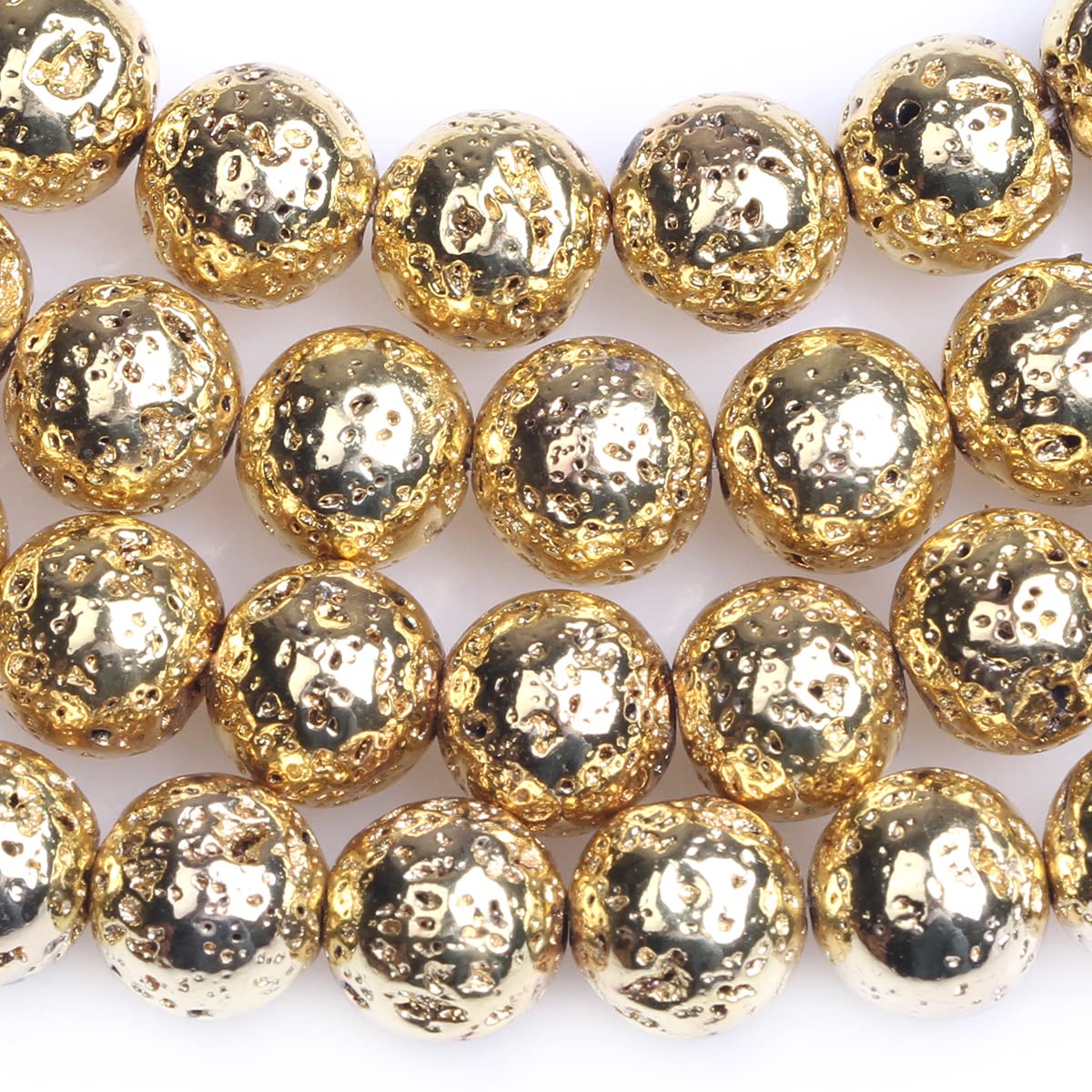 SHGbeads Perles D'espacement En Hématite Avec Revêtement Métallique