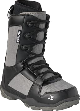 5th Element Mens Lace and Dial Snowboard Boots, Lace Black, 6