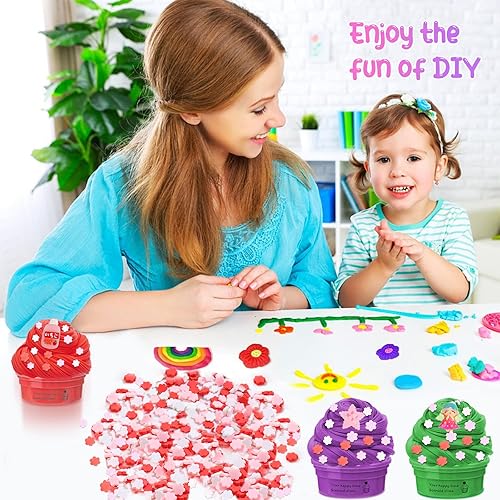 Miniatura 4 de Rebanadas de flores de 3.53 onzas, chispas falsas de polímero, gránulos de resina de resina para resina, chispas de caramelo falso, para arte de