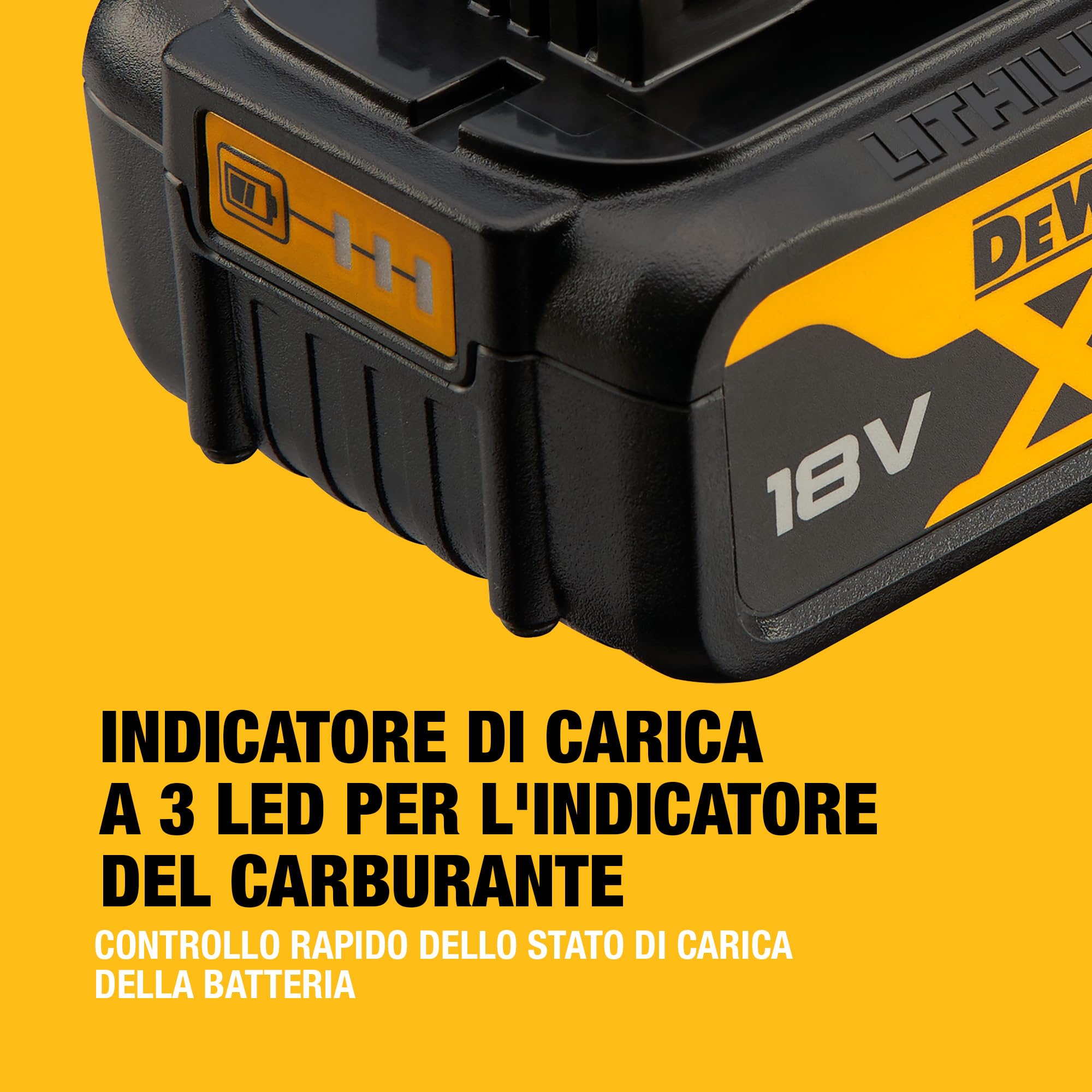 DEWALT Batteria 18V XR 4Ah, DCB182-XJ