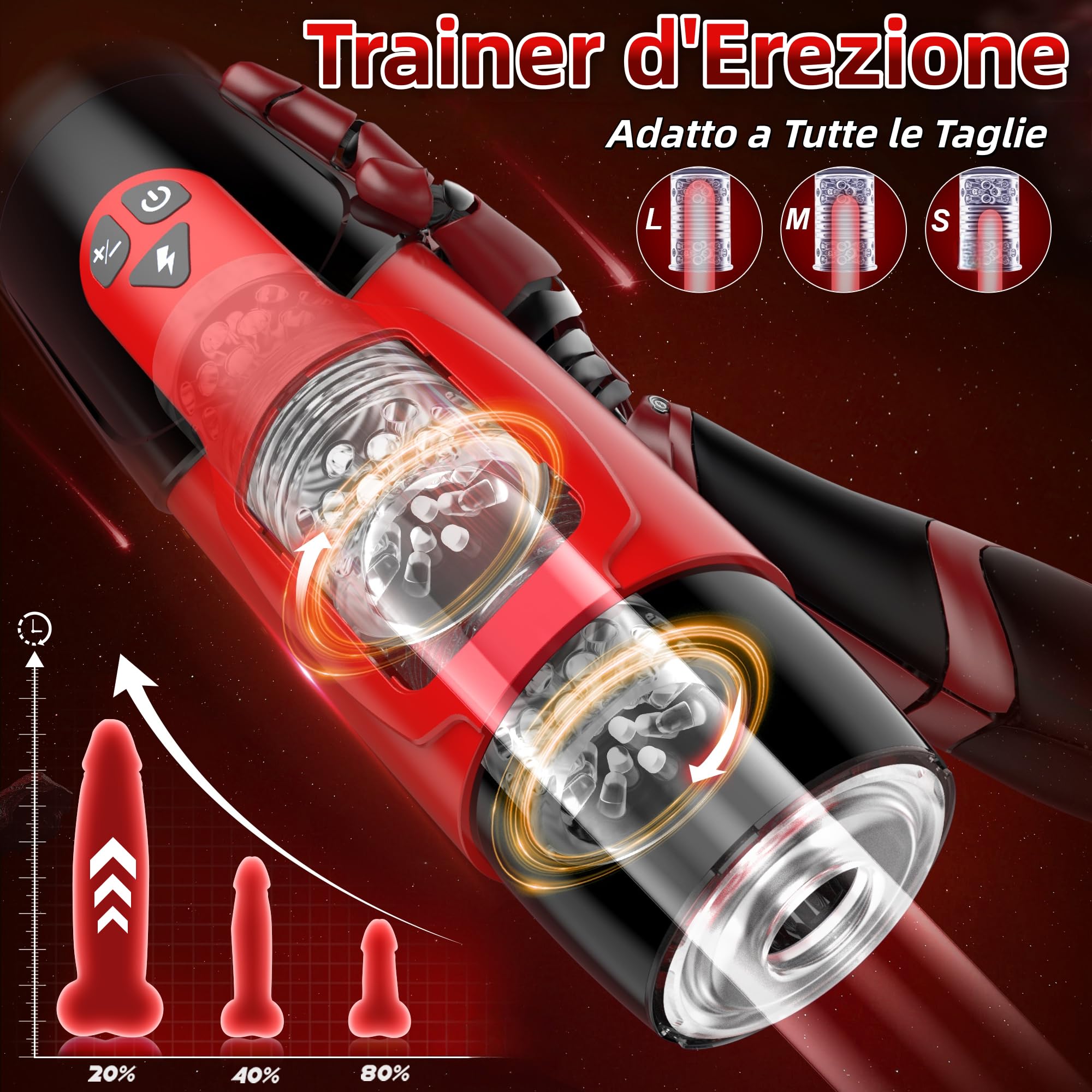 Masturbatore Uomo Automatico Silenzioso Sextoysys Uomo, Vagina Finta Realistica Sex Toys, 7 Modi di Telescopica e Rotazione, Controllo APP per Allenamento Pene Toys Sessuali per Uomini