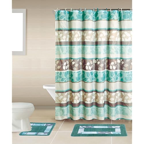 Turquoise Brown Bathroom Accessories Amazon Com