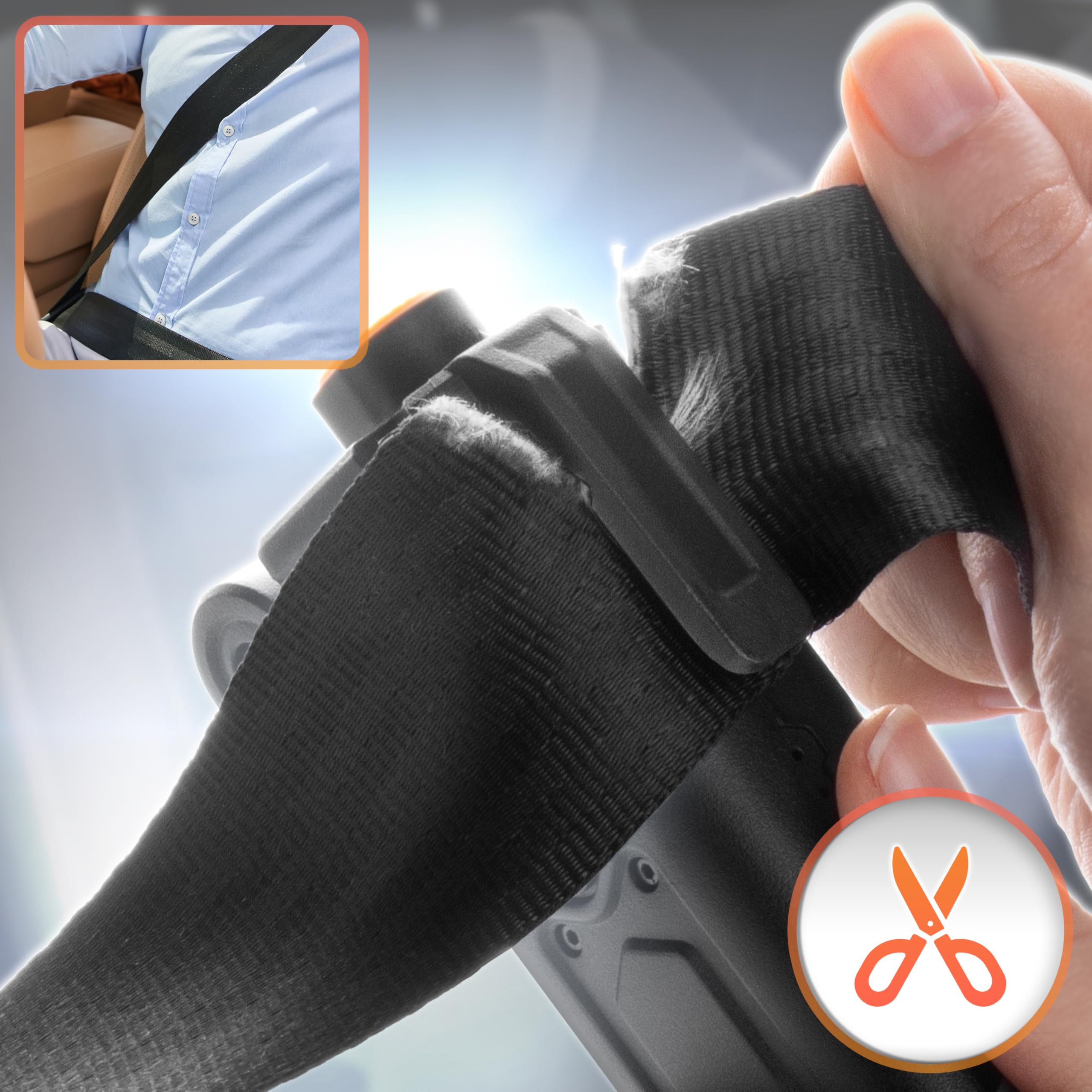 Duronic CT51 Rettungswerkzeug Auto, 6-in-1 Notfall Ausrüstung, Gurtschneider, Nothammer, Taschenlampe und Licht, Alarmton, Powerbank mit Solar und USB