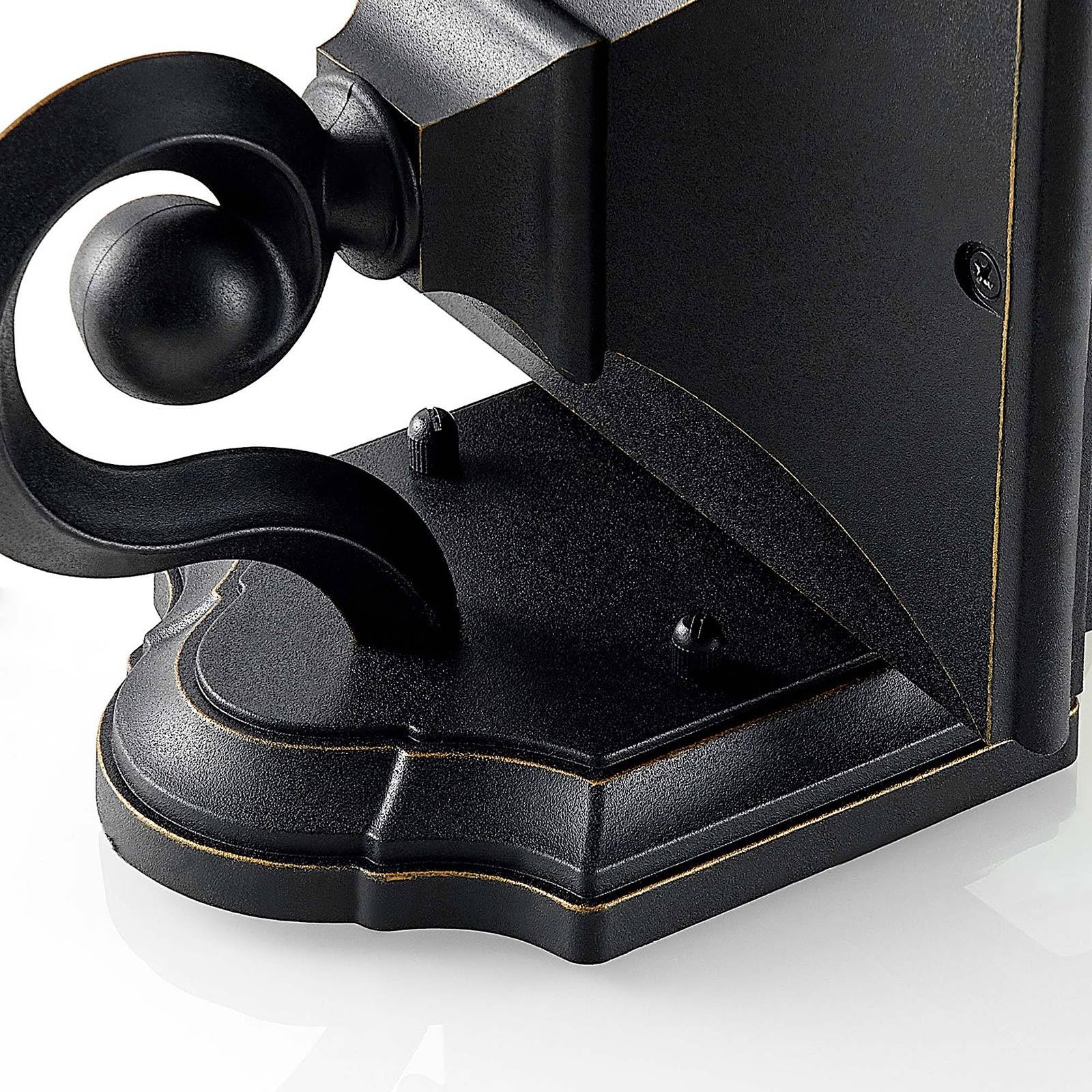 Lindby Applique da esterni dimmerabile (Antico) colore Nero, applique lampada LED outdoor per facciata/parete terrazzo e balcone